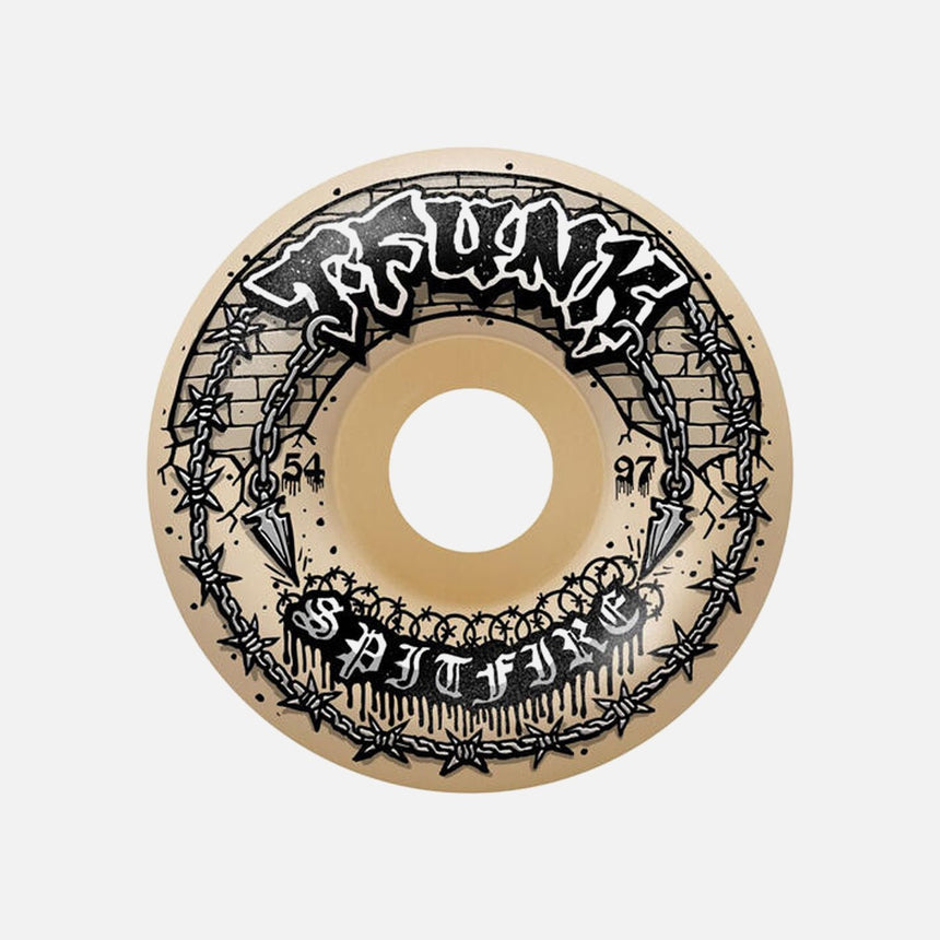 SPITFIRE F4 Radial Full 97DU T-Funk Raw Wheels