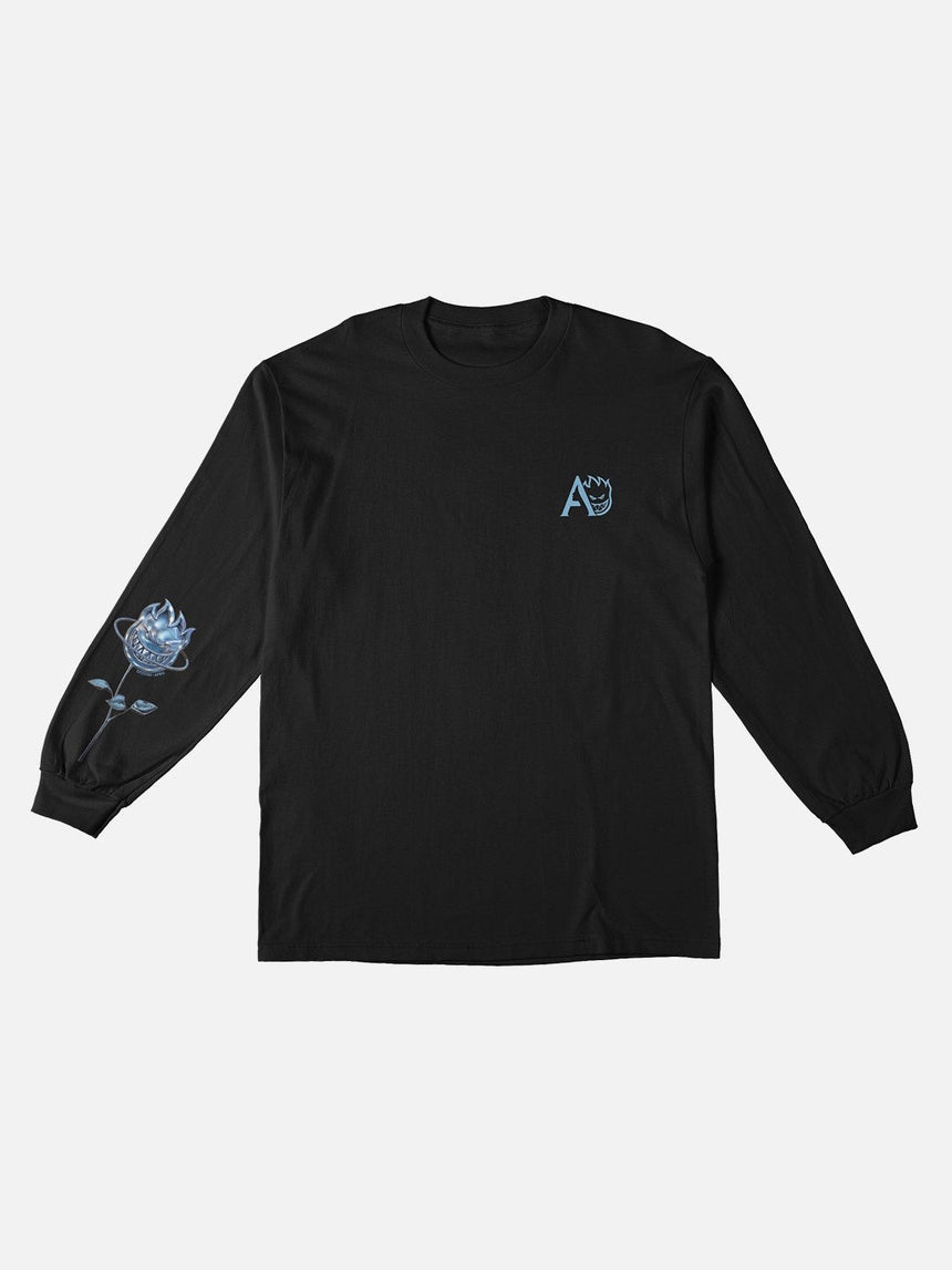 SPITFIRE X April Bighead Rose Long Sleeve Tee - Black