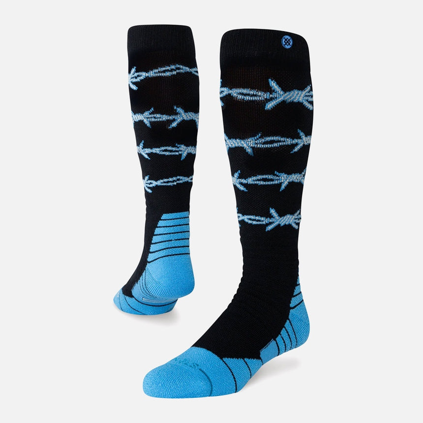 STANCE Barbed Wire Mid Poly Snow Sock - Blue