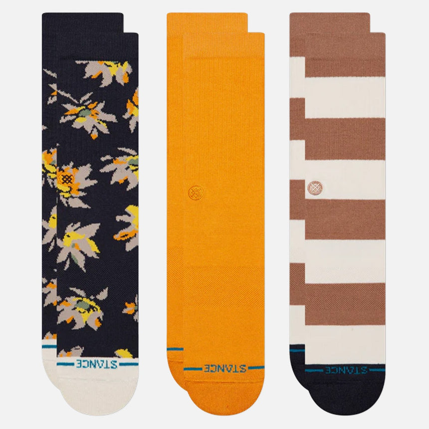 STANCE Equinox Crew Sock 3 Pack - Navy