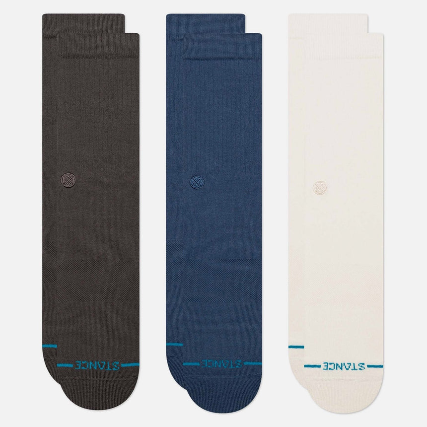 STANCE Icon Sock 3 Pack - Charcoal