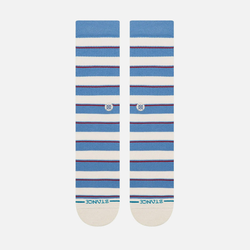 STANCE Striped It Crew Sock - Capri Blue