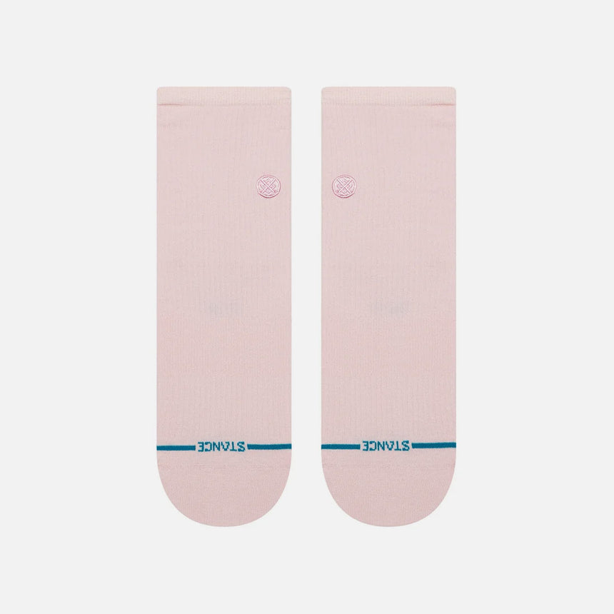 STANCE Women's Fine Rib Quarter Sock - Pink