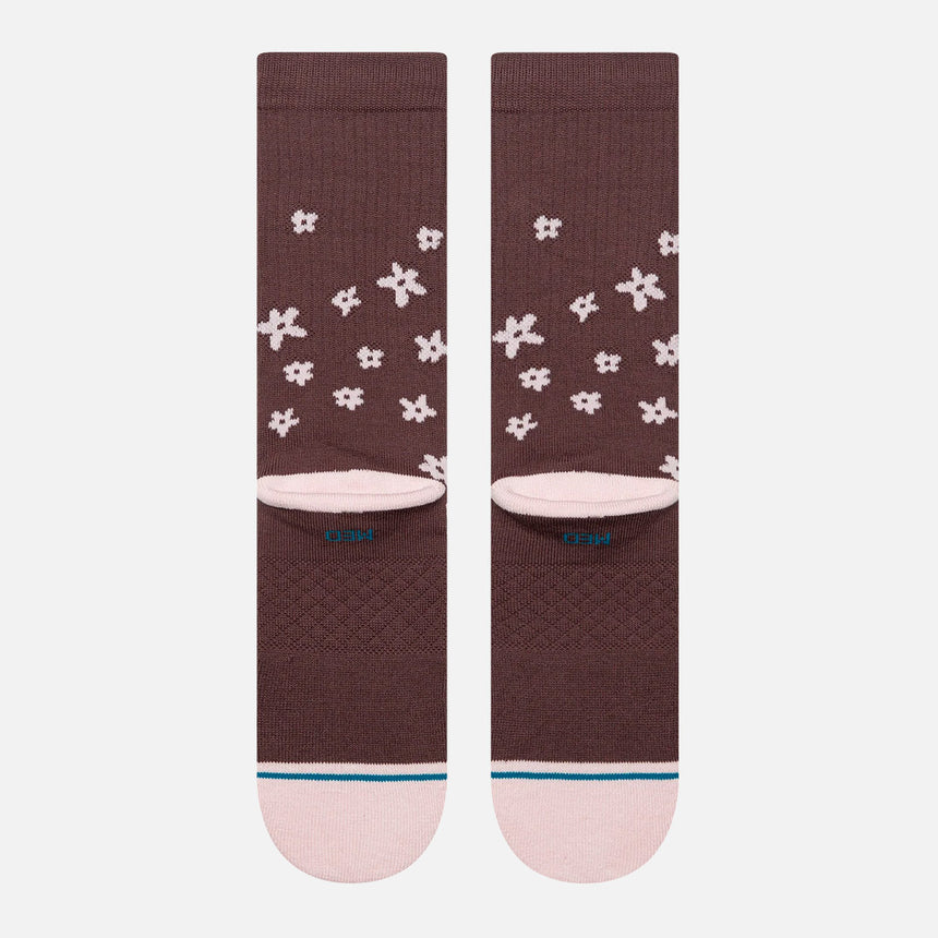 STANCE Women's Floral Dreams Crew Sock - Brown