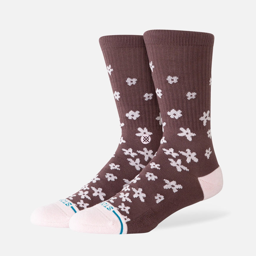 STANCE Women's Floral Dreams Crew Sock - Brown