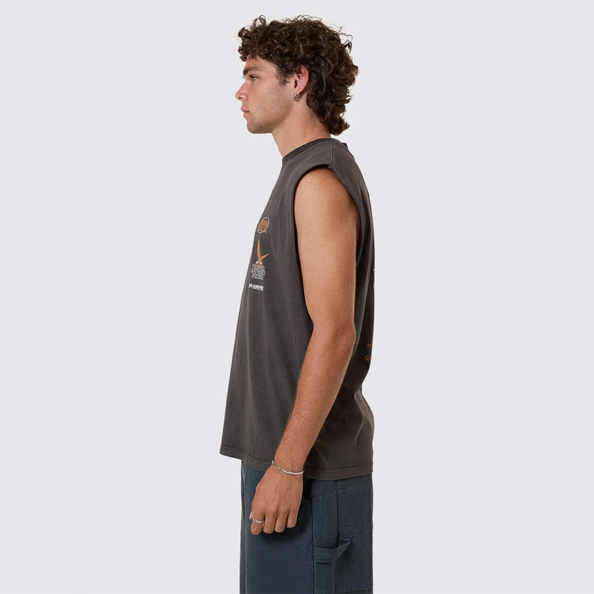 THRILLS 1st Grade Service Merch Fit Muscle Tee - Merch Black