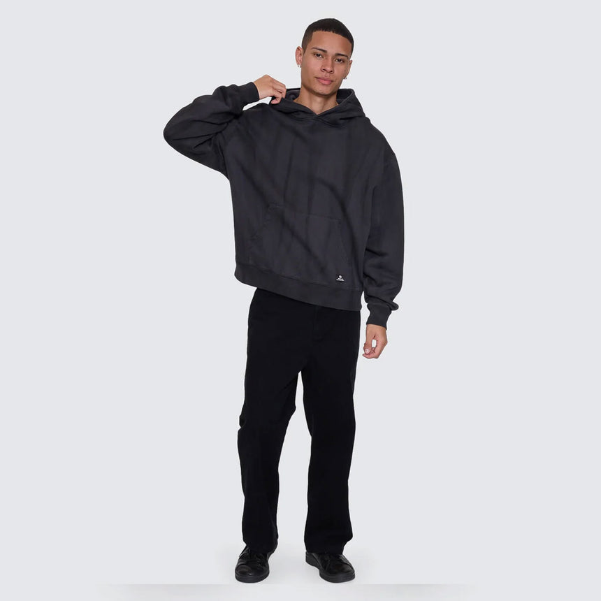 THRILLS Arts & Industrial Slouch Pull On Cropped Hood - Sunfade Bleach Dark Charcoal