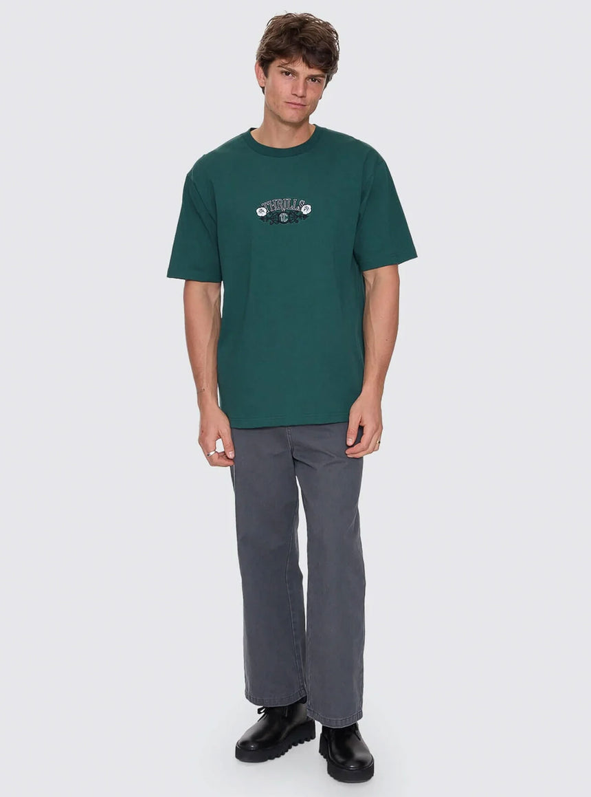 THRILLS Locked In Oversize Fit Tee - Varsity Green