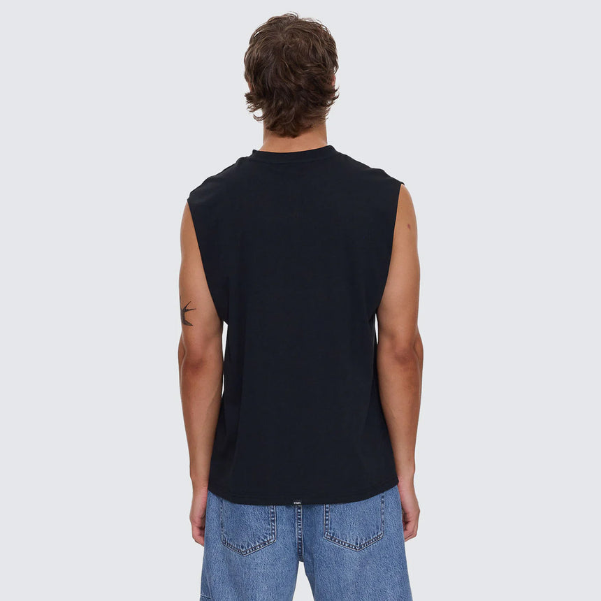 THRILLS Paradise Before Anarchy Merch Fit Muscle Tee - Washed Black
