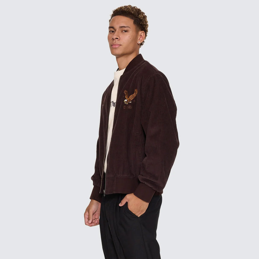 THRILLS Seen & Heard Bomber - Postal Brown