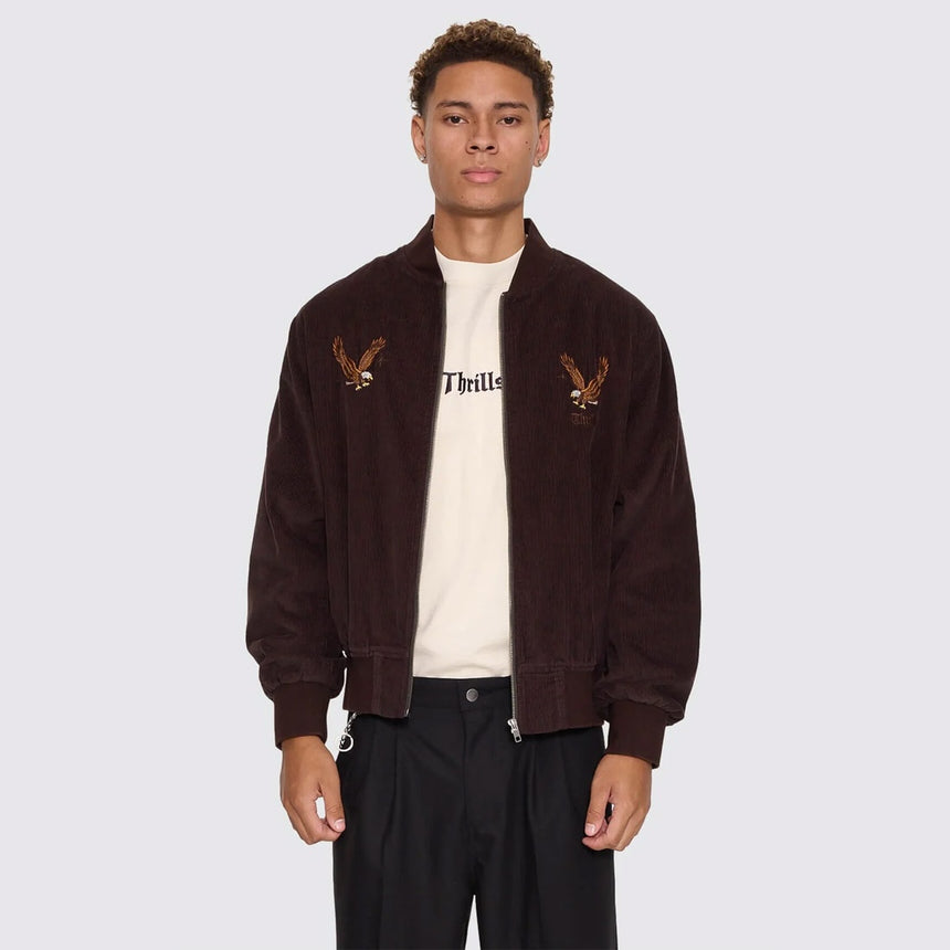 THRILLS Seen & Heard Bomber - Postal Brown
