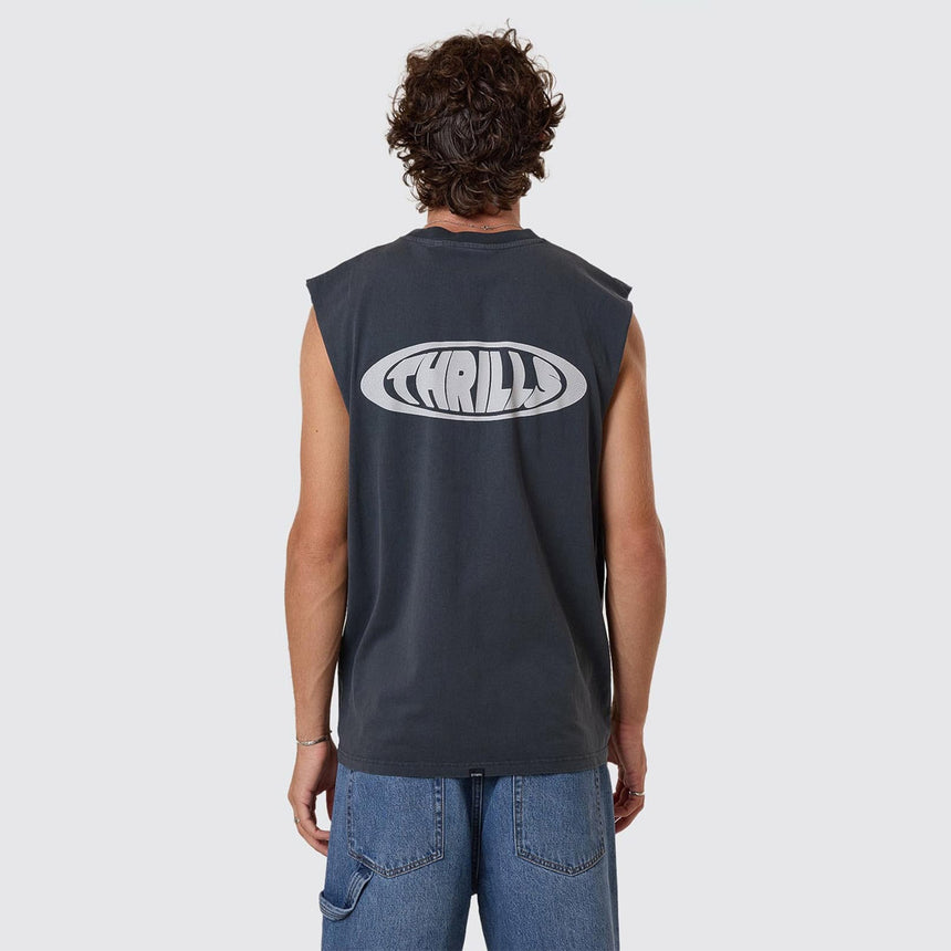 THRILLS Shadowless Merch Fit Muscle Tee - Ebony