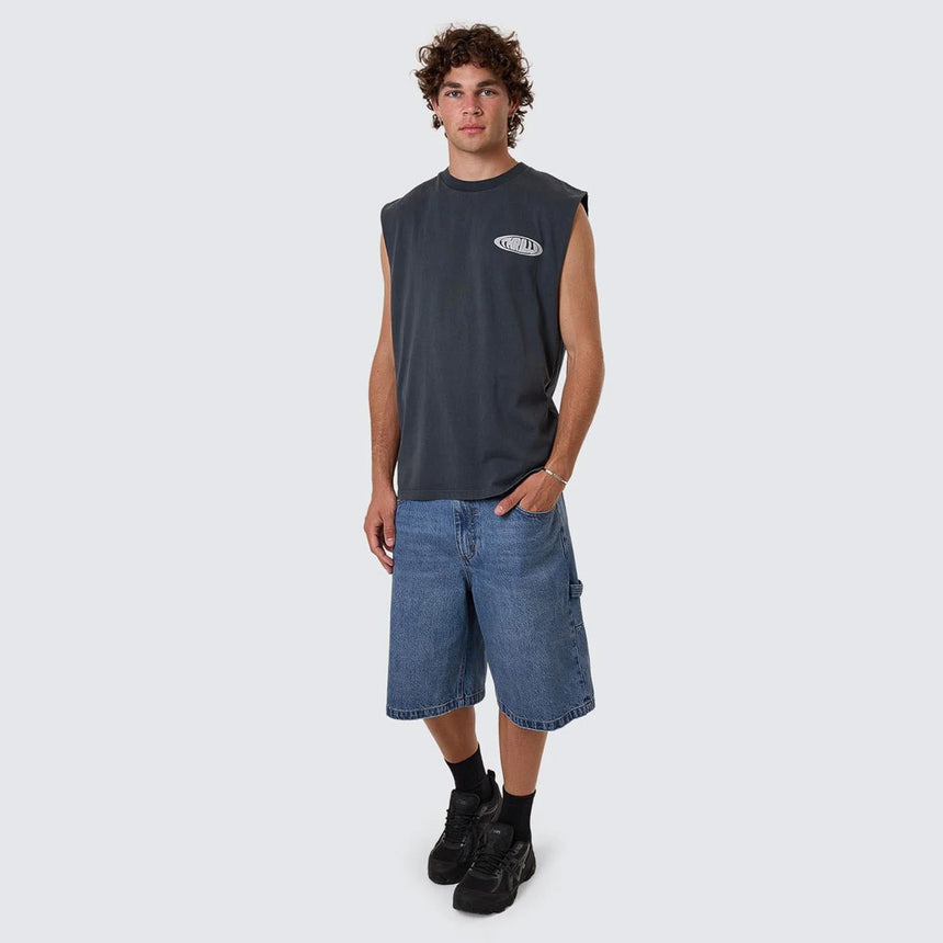 THRILLS Shadowless Merch Fit Muscle Tee - Ebony