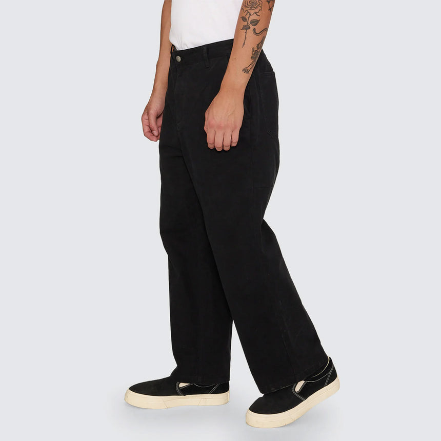 THRILLS Stagger Big Slacker Cropped Pant - Black