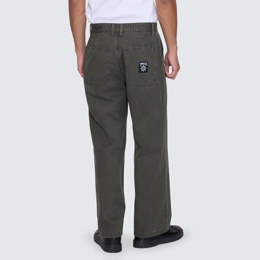 THRILLS Stagger Big Slacker Cropped Pant - Oil Green