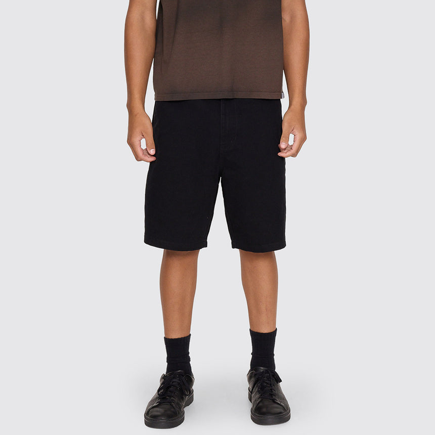 THRILLS Stagger Big Slacker Cropped Short - Black