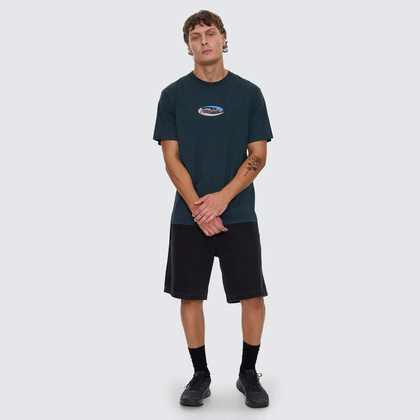 THRILLS Track Record Merch Fit Tee - Jasper Green