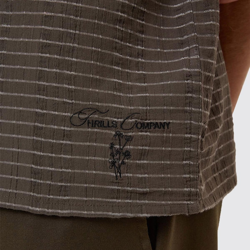 THRILLS Unfiltered Bowling Shirt - Tarmac