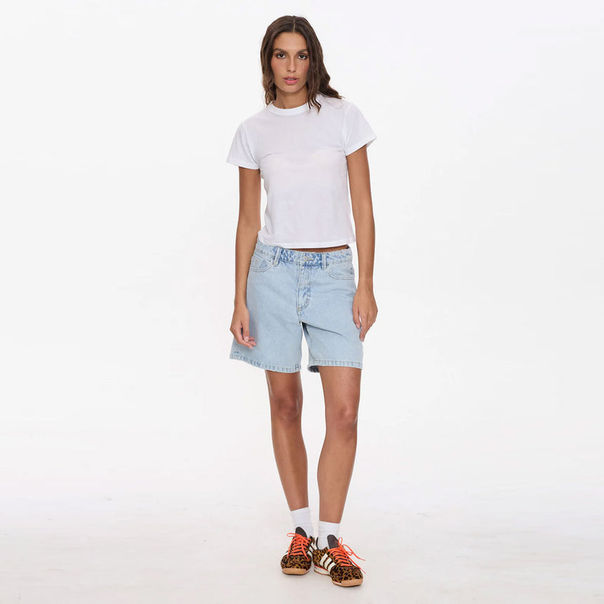 THRILLS Women's Billie Low Rise Baggy Embroidered Short - Serenity Blue