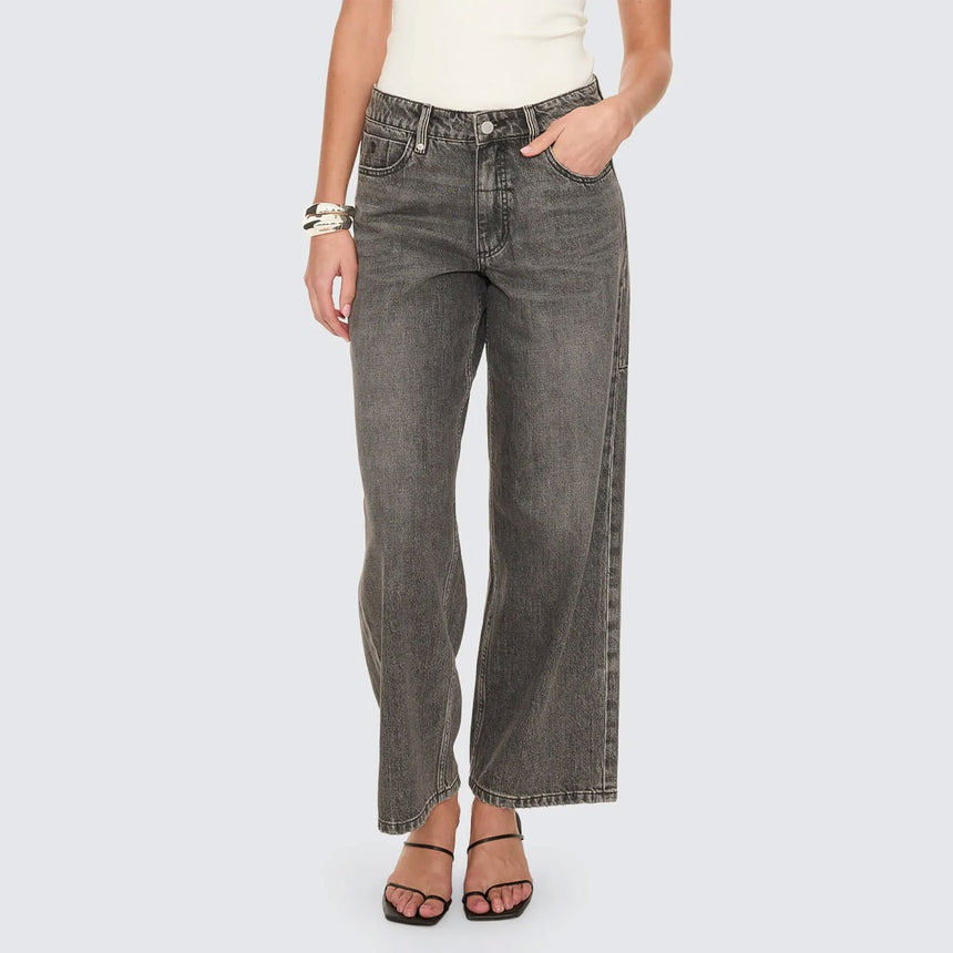 THRILLS Women's Billie Low Rise Baggy Jean - Nighthawk Grey