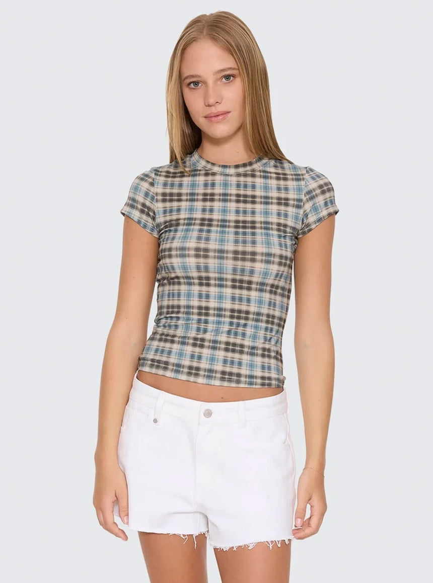 THRILLS Women's Desert Reverb Club Tee - Dusty Blue