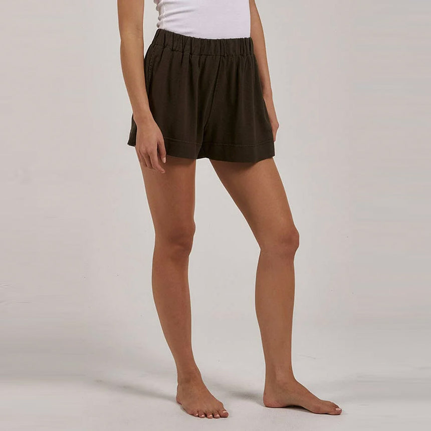 THRILLS Women's Hemp Mid Rise Shorts - Tarmac