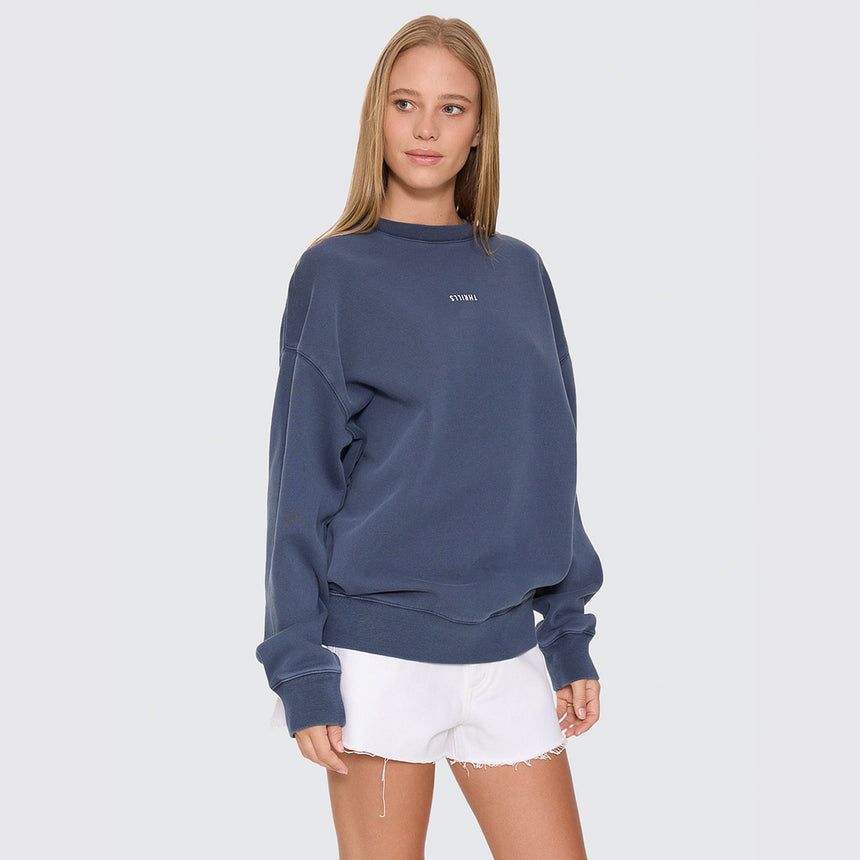 THRILLS Women's Minimal Thrills Slouch Crew - Heritage Navy