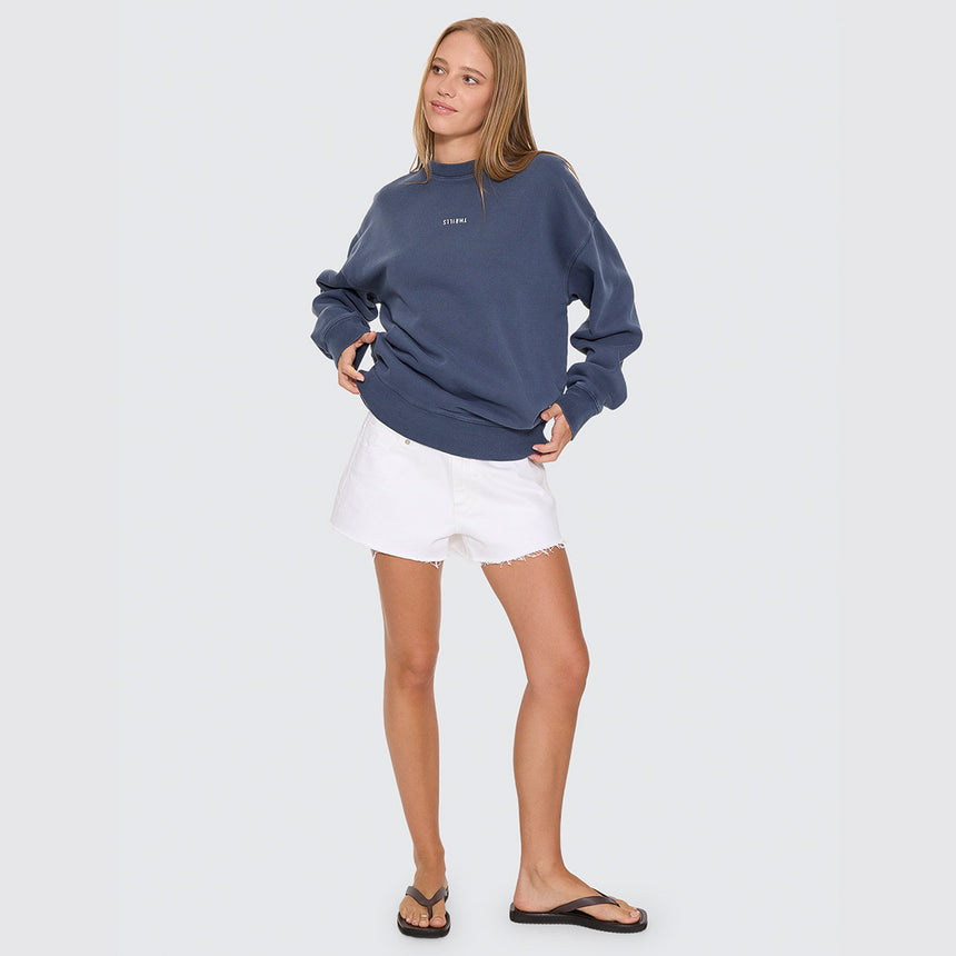 THRILLS Women's Minimal Thrills Slouch Crew - Heritage Navy