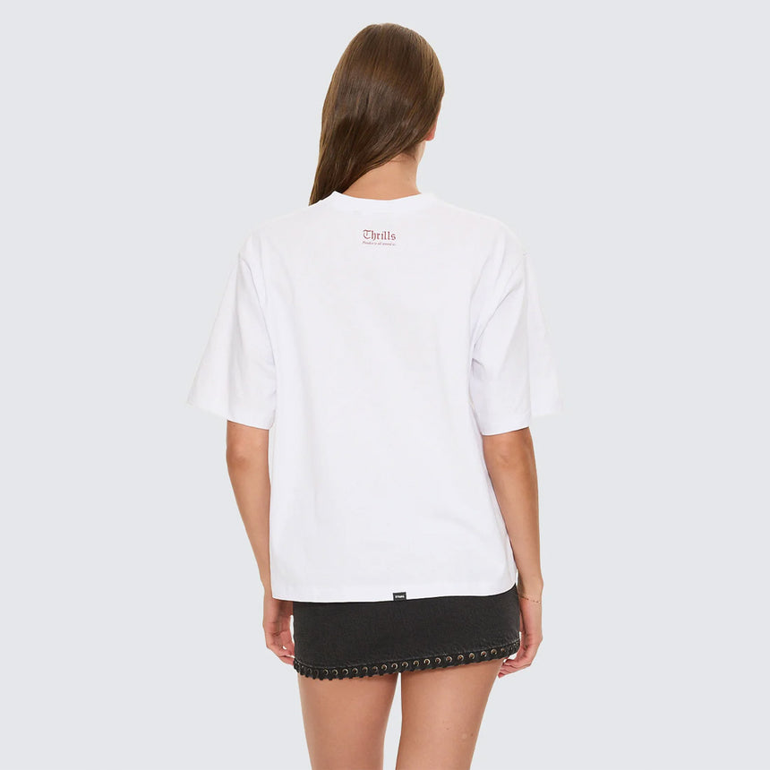 THRILLS Women's Nightbloom Square Tee - White