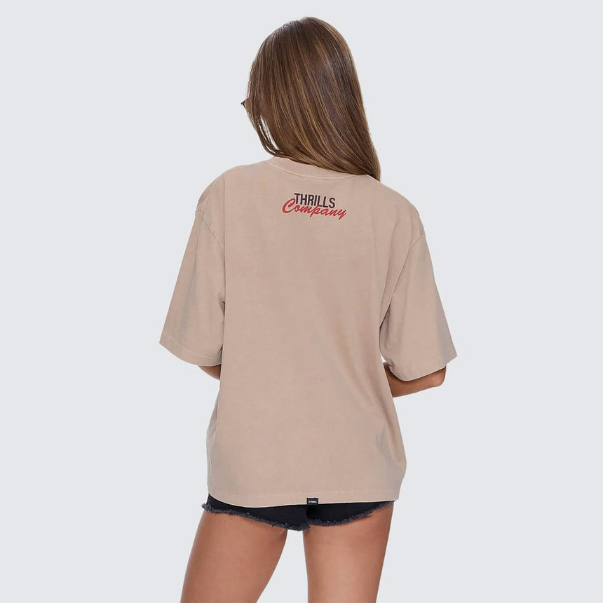 THRILLS Women's On My Mind Square Tee - Stone