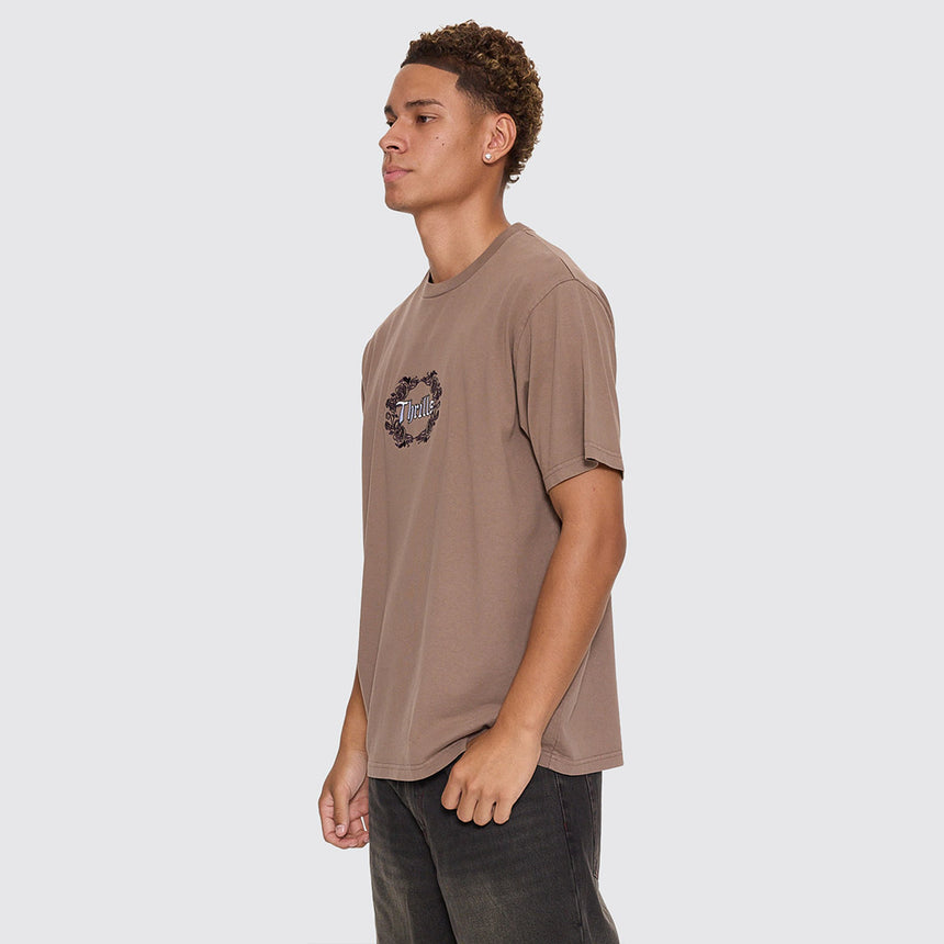 THRILLS Wreath Of Desire Embroidered Merch Tee - Falcon