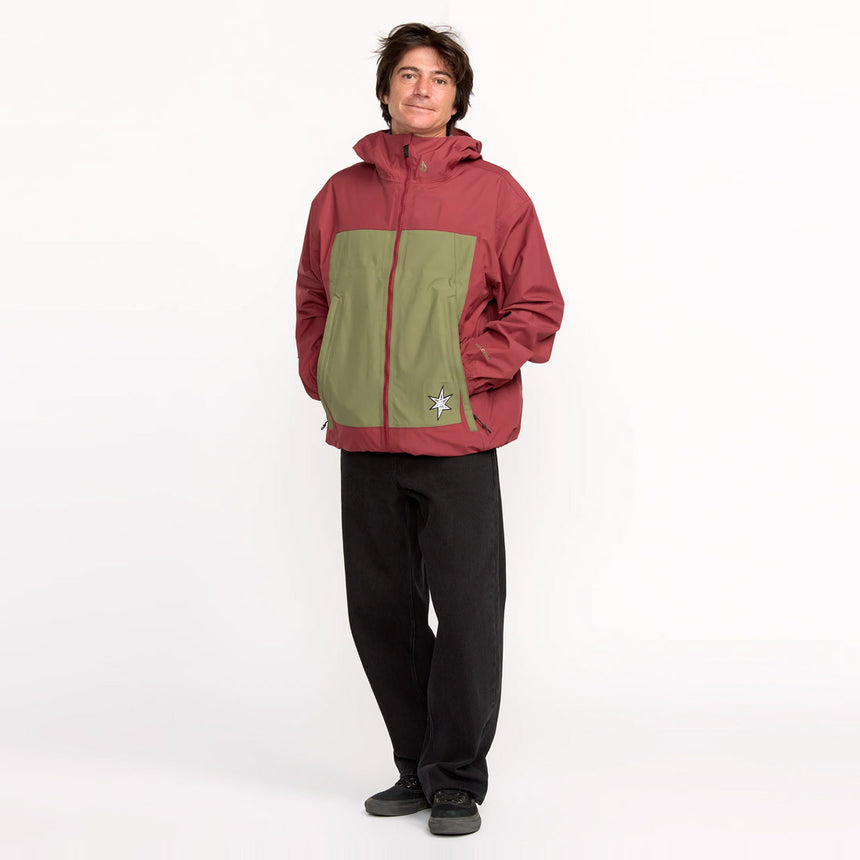 VOLCOM Arthur 3L Jacket 2026 - Burnt Red