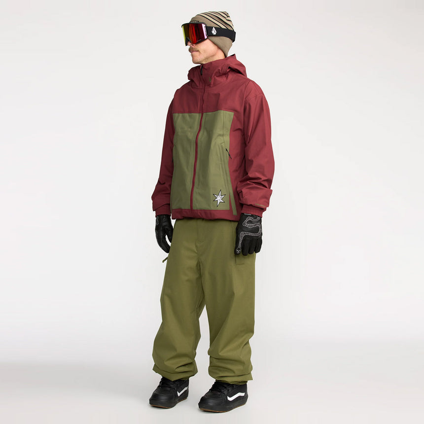 VOLCOM Arthur 3L Jacket 2026 - Burnt Red