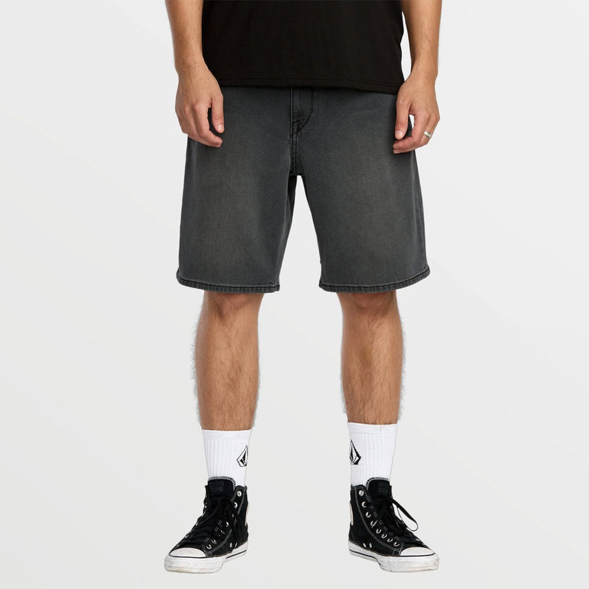 VOLCOM Billow Denim 22" Shorts - Concrete