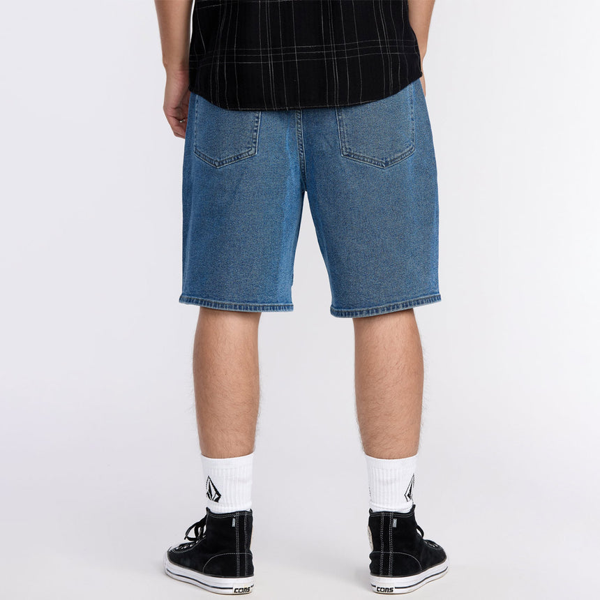 VOLCOM Billow Denim 22" Shorts - Deep River Blues
