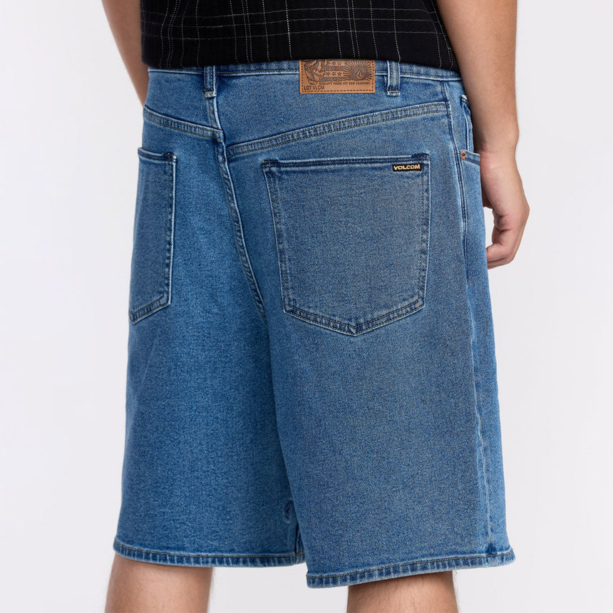 VOLCOM Billow Denim 22" Shorts - Deep River Blues