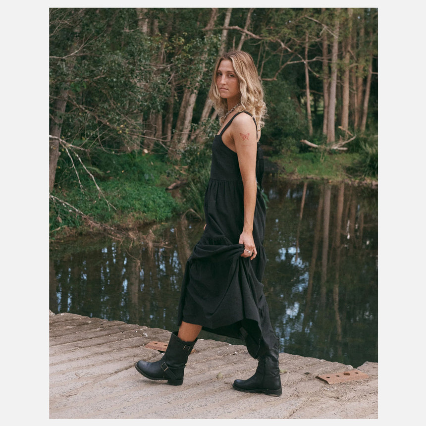 VOLCOM Boa Maxi Dress - Black