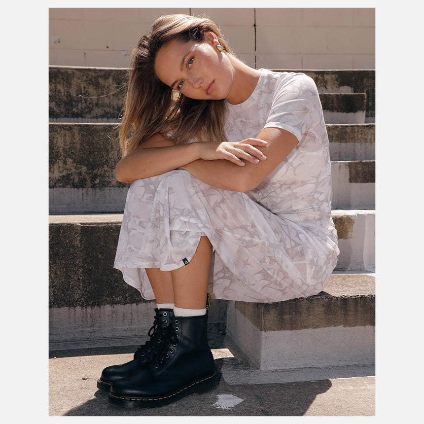 VOLCOM Checked Out Dress - Camouflage