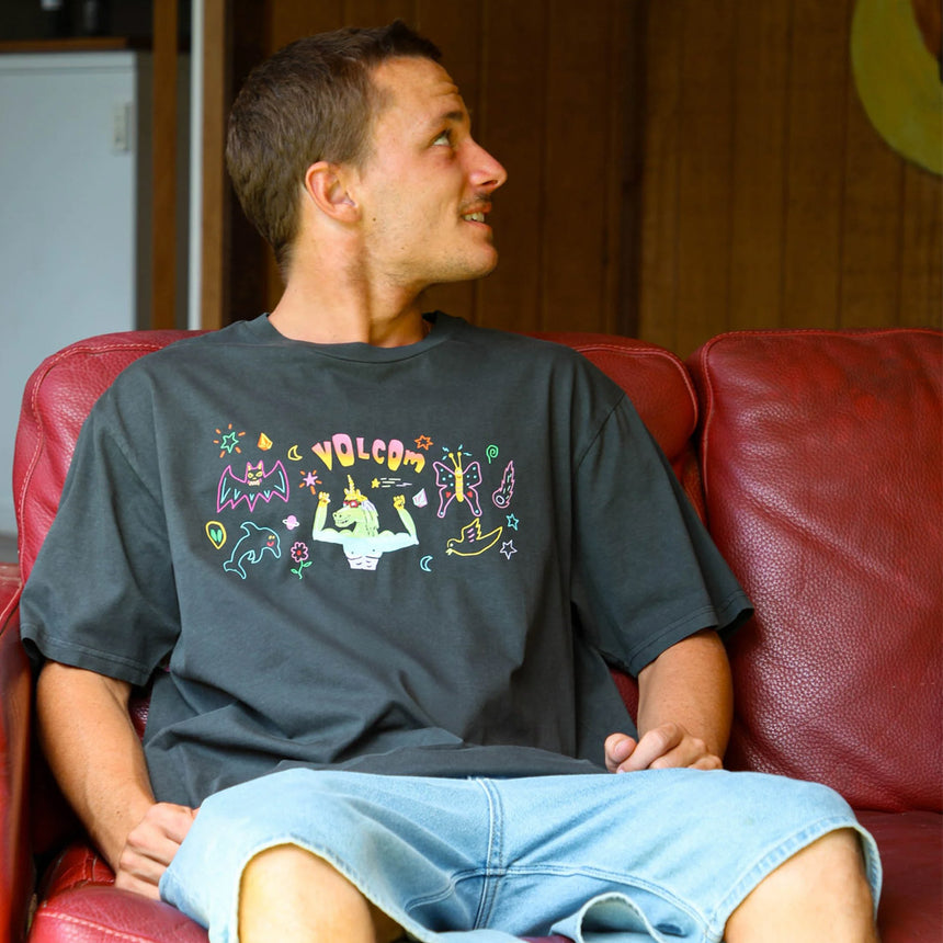 VOLCOM Featured Artist Ozzy Powered Tee - Stealth