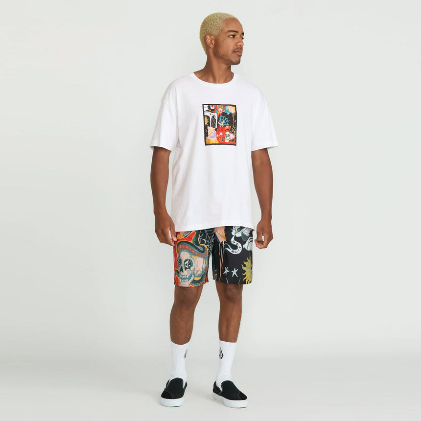 VOLCOM Featured Artist Seth Conboy Loose Tee - White