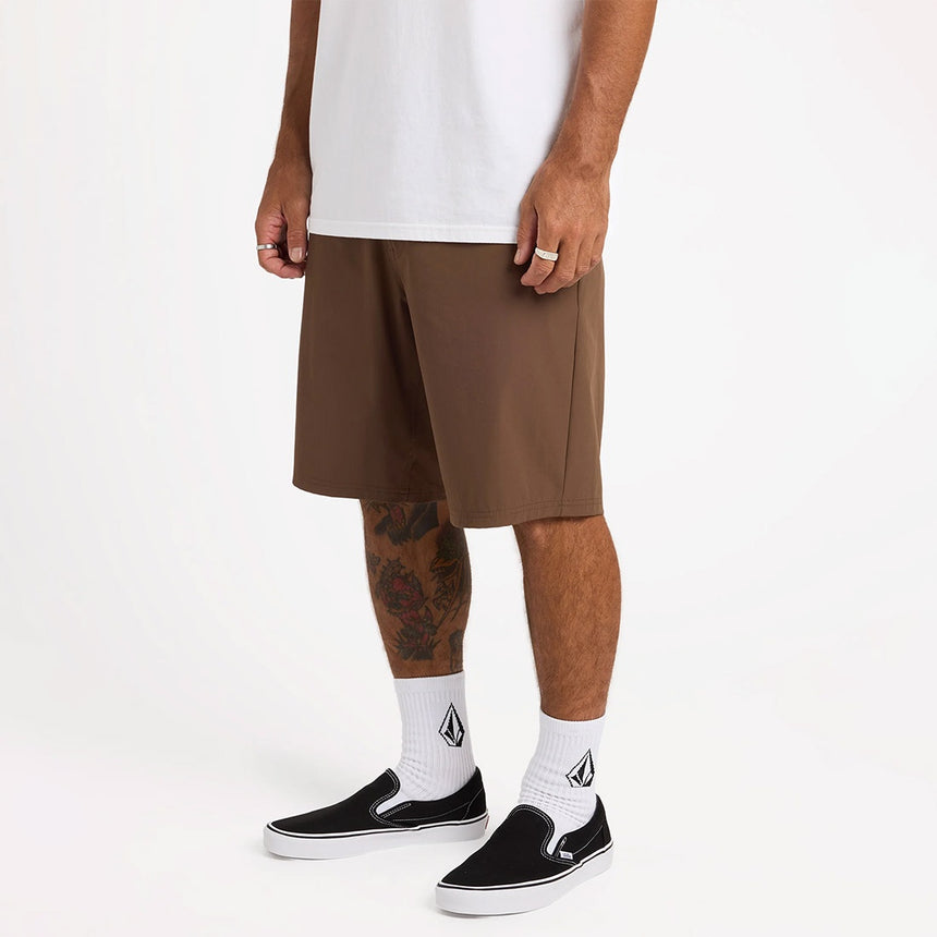 VOLCOM Frickin Cross Shred 20" Shorts - Brown Stone