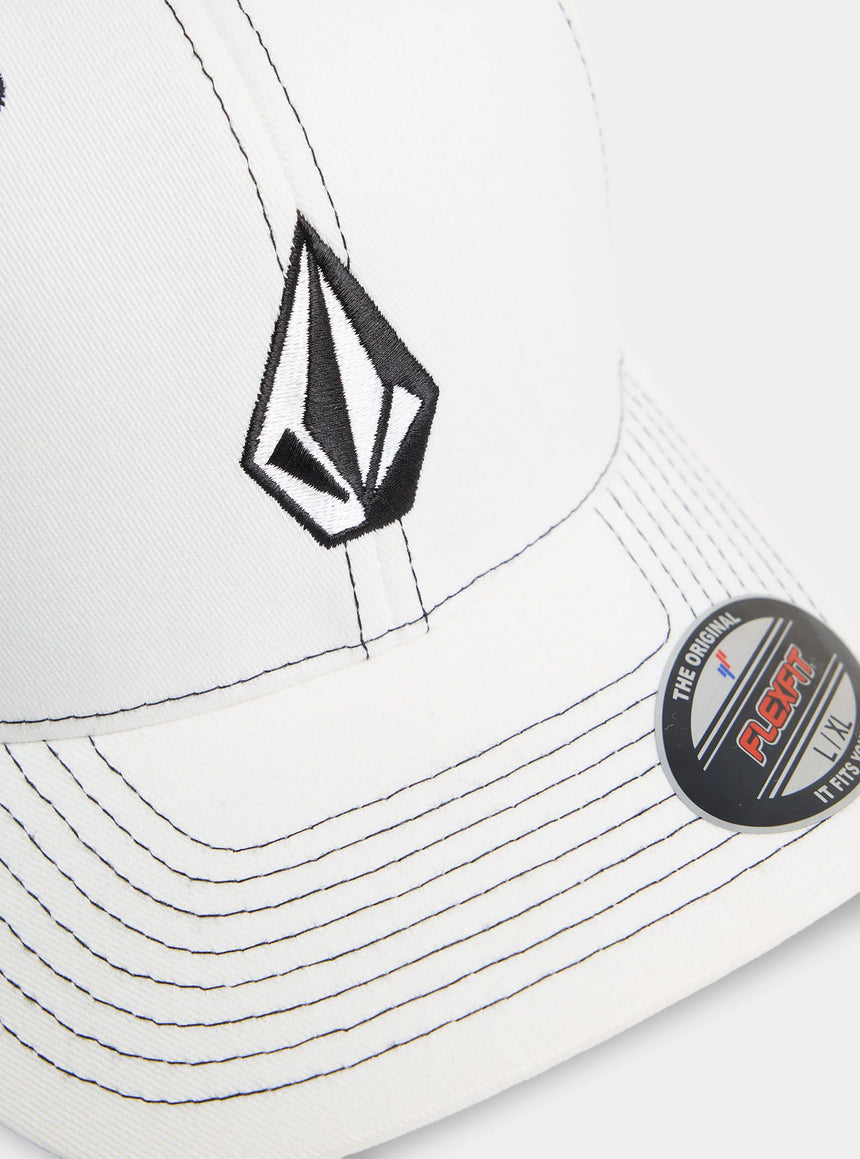 VOLCOM Full Stone Flexfit Hat - White