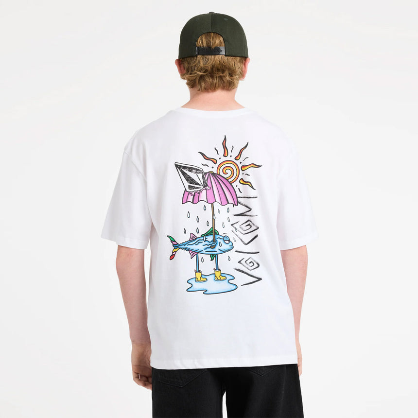 VOLCOM Kids Sunfish Basic Tee - White