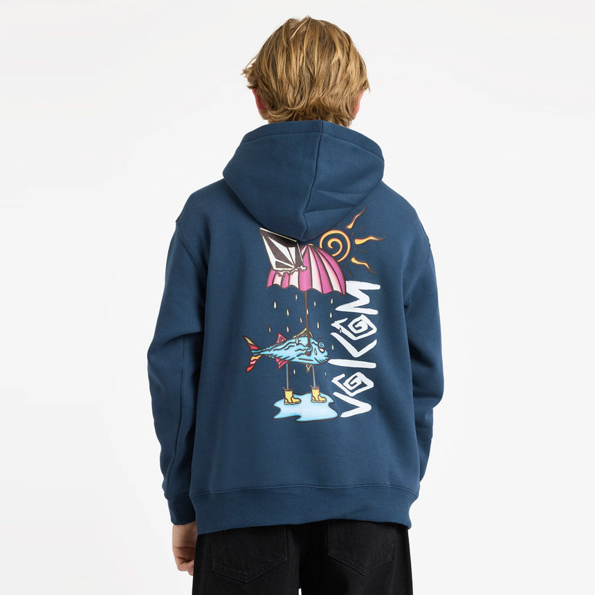 VOLCOM Kids Watanite Pullover - Dust Bowl Indigo