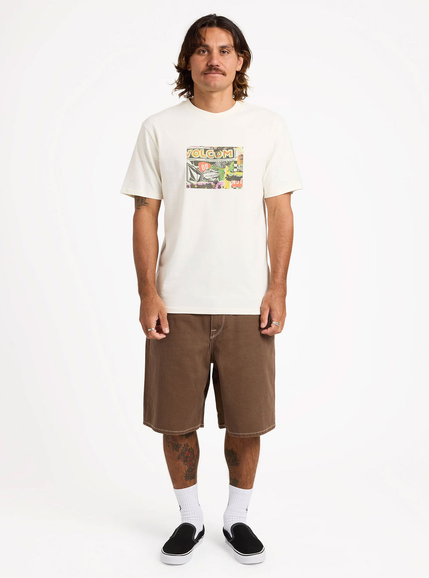VOLCOM Postered Tee - Off White
