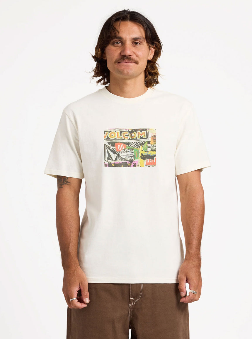 VOLCOM Postered Tee - Off White