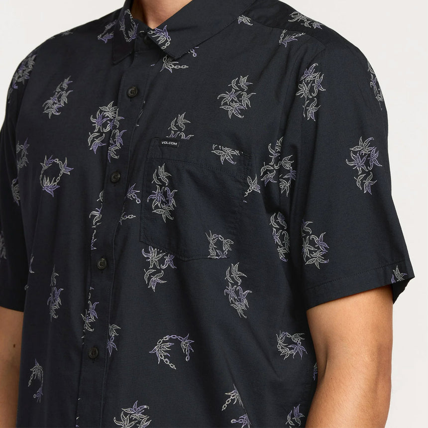 VOLCOM Scaler Stone Short Sleeve Shirt - Antique Black