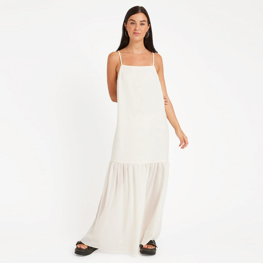 VOLCOM Small Talk Dress - Vintage White