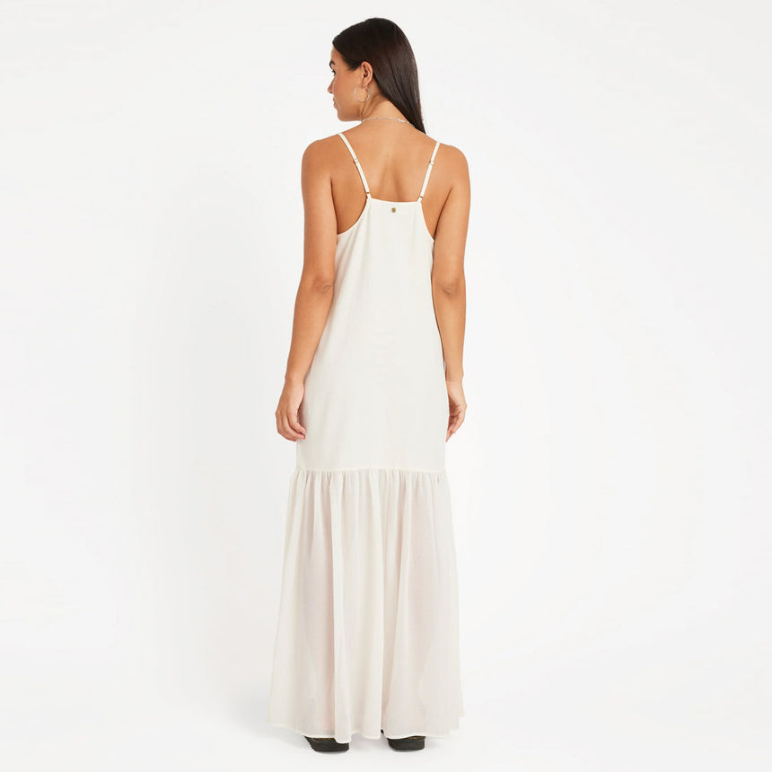 VOLCOM Small Talk Dress - Vintage White