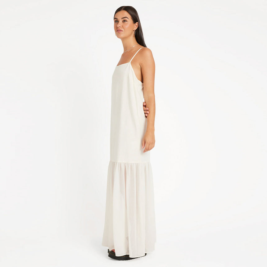 VOLCOM Small Talk Dress - Vintage White